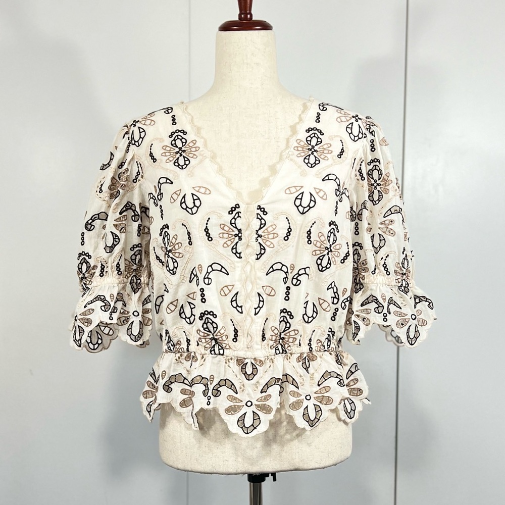Anthropologie Eyelet Blouse